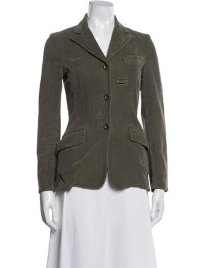 Pre-owned D&g Vintage 2002 Blazer In Green
