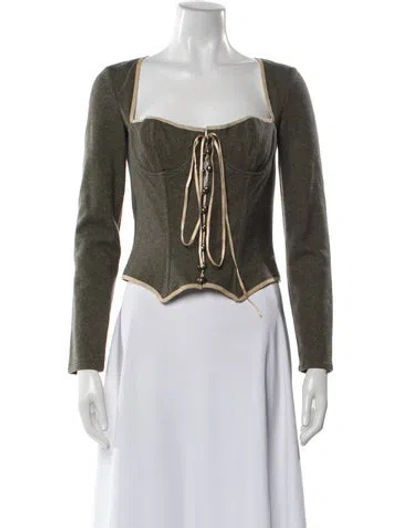 Pre-owned D&g Vintage 2002 Top In Gray