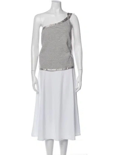 Pre-owned D&g Vintage 2002 Top In Gray