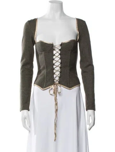 Pre-owned D&g Vintage 2002 Top In Grey