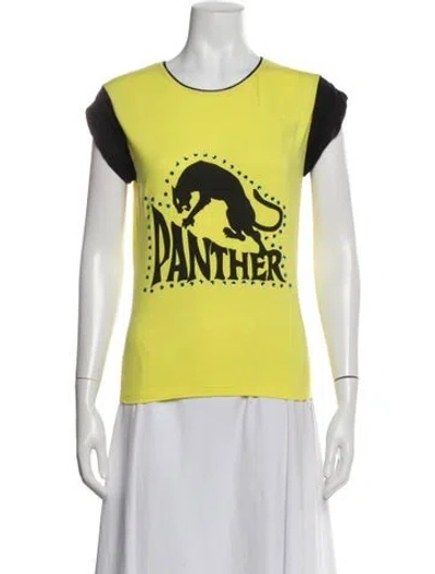 Pre-owned D&g Vintage 2002 T-shirt In Yellow