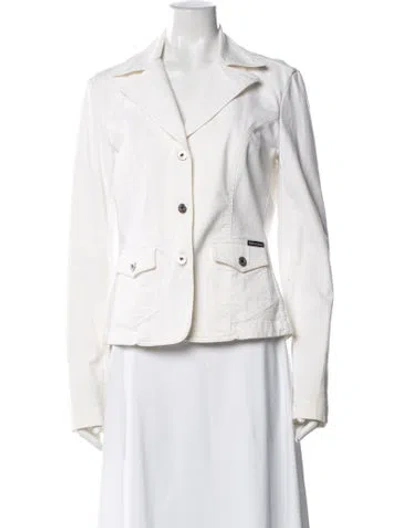 Pre-owned D&g Vintage 2003 Blazer In White