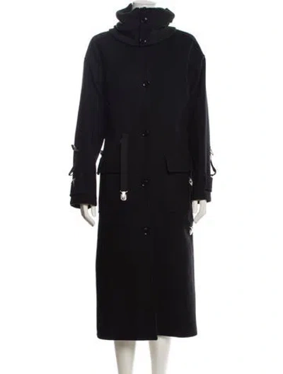 Pre-owned D&g Vintage 2003 Trench Coat In Black