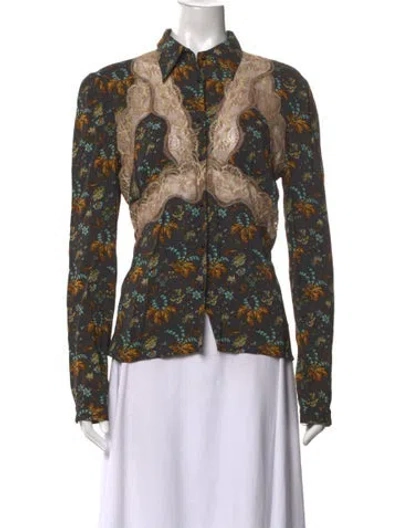 Pre-owned D&g Vintage 2004 Blouse In Blue