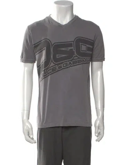 Pre-owned D&g Vintage 2004 T-shirt In Grey
