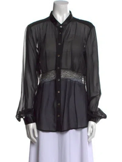 Pre-owned D&g Vintage 2005 Button-up Top In Black
