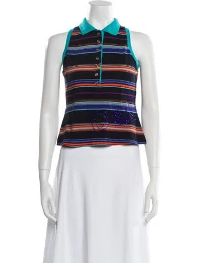 Pre-owned D&g Vintage 2005 Crop Top In Multi