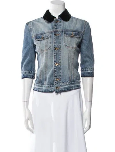 Pre-owned D&g Vintage 2005 Denim Jacket In Blue