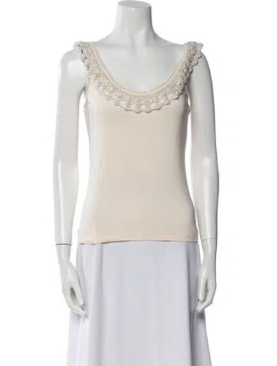 Pre-owned D&g Vintage 2005 Top In Neutral