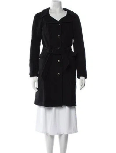 Pre-owned D&g Vintage 2005 Trench Coat In Black