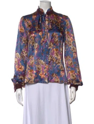 Pre-owned D&g Vintage 2006 Blouse In Blue
