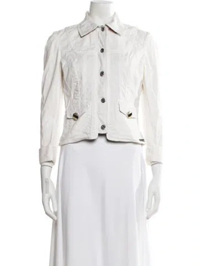 Pre-owned D&g Vintage 2006 Denim Jacket In White