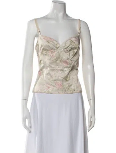 Pre-owned D&g Vintage 2006 Skirt Set In Neutrals