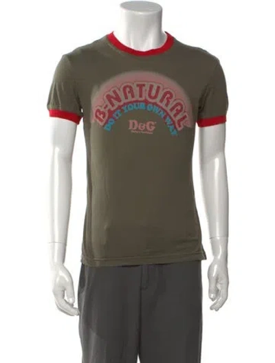 Pre-owned D&g Vintage 2006 T-shirt In Green