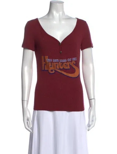Pre-owned D&g Vintage 2006 T-shirt W/ Tags In Red