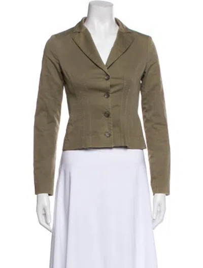 Pre-owned D&g Vintage Blazer In Green