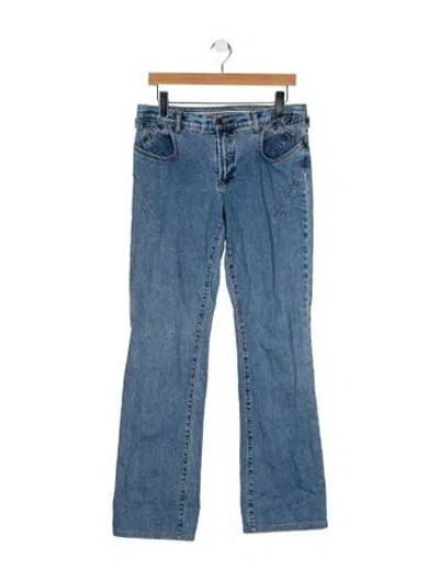 Pre-owned D&g Vintage Flared Jeans In Blue