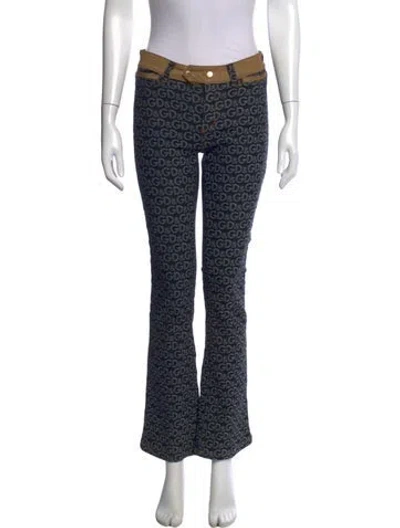 Pre-owned D&g Vintage Flared Pants In Blue