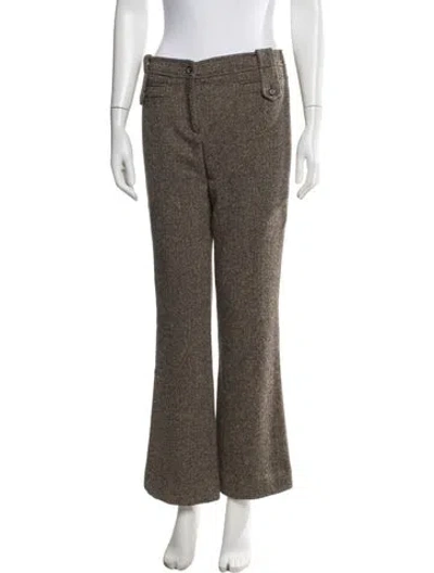 Pre-owned D&g Vintage Flared Pants In Brown