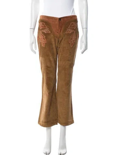 Pre-owned D&g Vintage Flared Pants In Brown