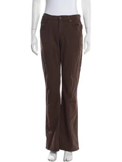 Pre-owned D&g Vintage Flared Pants In Brown