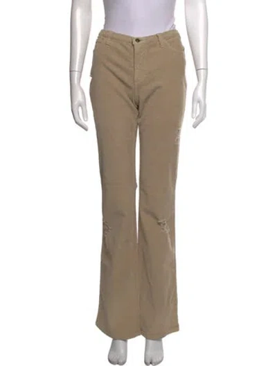 Pre-owned D&g Vintage Flared Pants W/ Tags In Neutrals