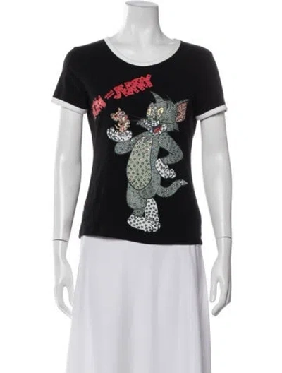 Pre-owned D&g Vintage Graphic Print T-shirt In Black