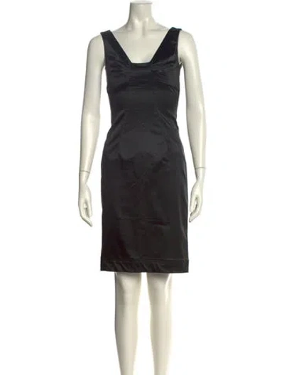 Pre-owned D&g Vintage Knee-length Dress In Black