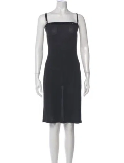 Pre-owned D&g Vintage Knee-length Dress In Black