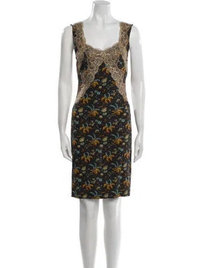 Pre-owned D&g Vintage Knee-length Dress In Black