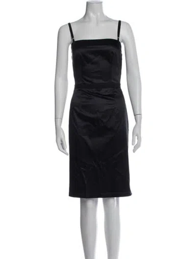 Pre-owned D&g Vintage Knee-length Dress In Black