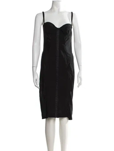 Pre-owned D&g Vintage Knee-length Dress In Black