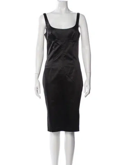 Pre-owned D&g Vintage Knee-length Dress In Black