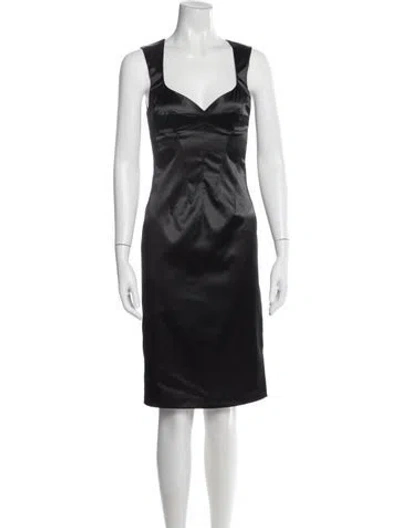 Pre-owned D&g Vintage Knee-length Dress In Black