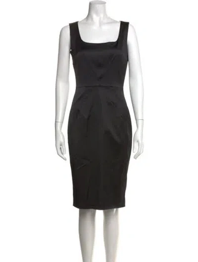 Pre-owned D&g Vintage Knee-length Dress In Black