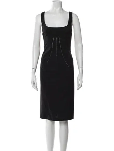 Pre-owned D&g Vintage Knee-length Dress In Black