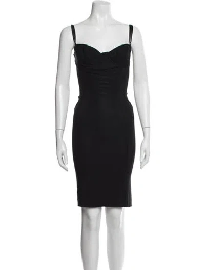 Pre-owned D&g Vintage Knee-length Dress In Black