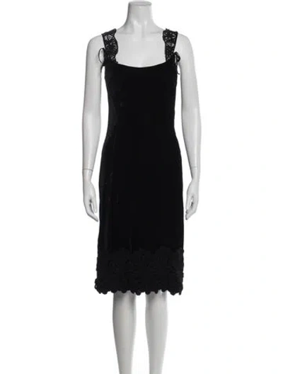 Pre-owned D&g Vintage Knee-length Dress In Black