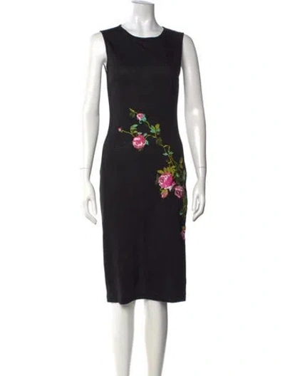 Pre-owned D&g Vintage Knee-length Dress In Black