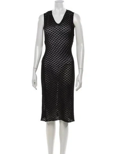 Pre-owned D&g Vintage Knee-length Dress In Black