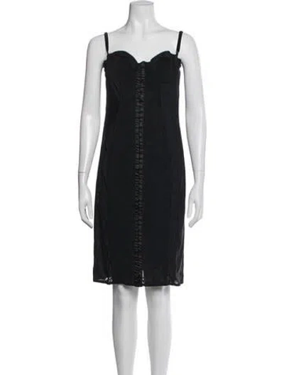 Pre-owned D&g Vintage Knee-length Dress In Black