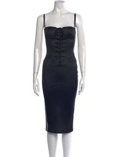Pre-owned D&g Vintage Knee-length Dress In Black