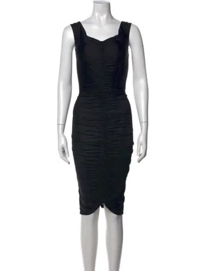 Pre-owned D&g Vintage Knee-length Dress In Black