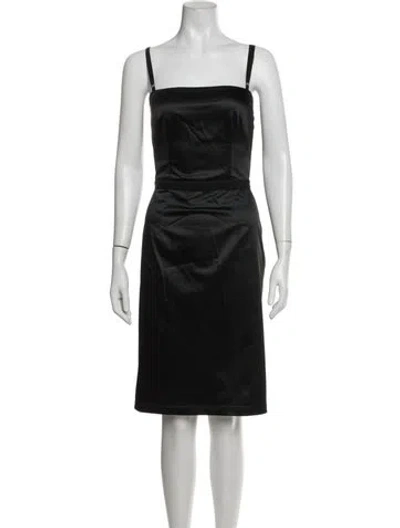 Pre-owned D&g Vintage Knee-length Dress In Black