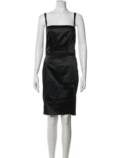 Pre-owned D&g Vintage Knee-length Dress In Black
