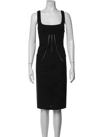 Pre-owned D&g Vintage Knee-length Dress In Black