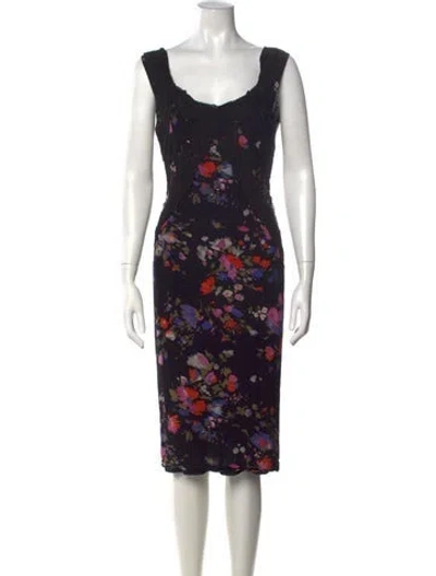 Pre-owned D&g Vintage Knee-length Dress In Black