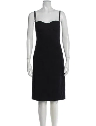 Pre-owned D&g Vintage Knee-length Dress In Black