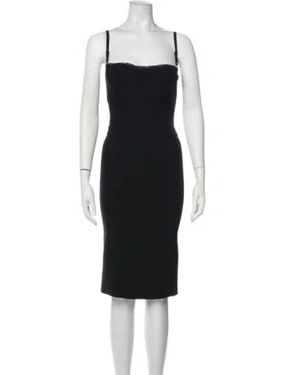 Pre-owned D&g Vintage Knee-length Dress In Black