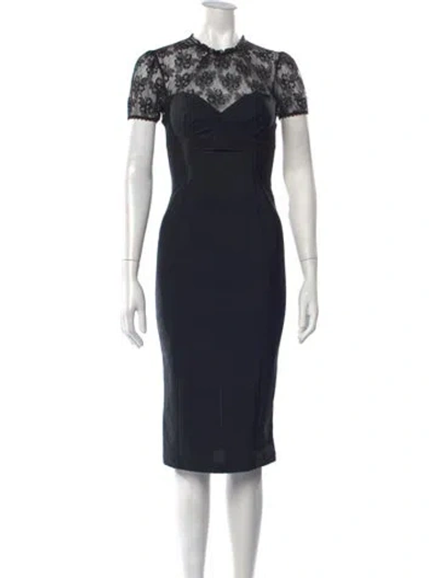 Pre-owned D&g Vintage Knee-length Dress In Black